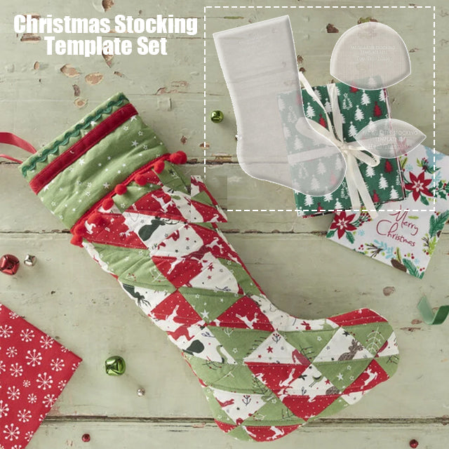 Lisslune | Handmade Christmas Stocking Template Set - (With Instructions)