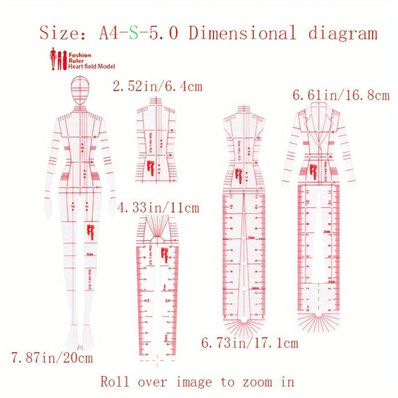 Lisslune | Fashion Designer's Acrylic Sketch Line - Ultimate Guide for Human Figures and Clothing Designs