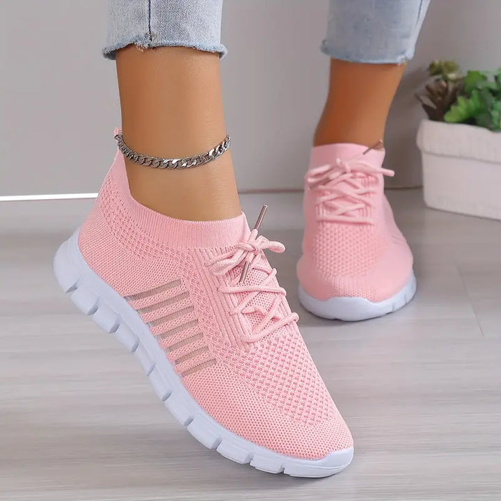 Lisslune | Breathable Lace-Up Running Trainer Sneakers