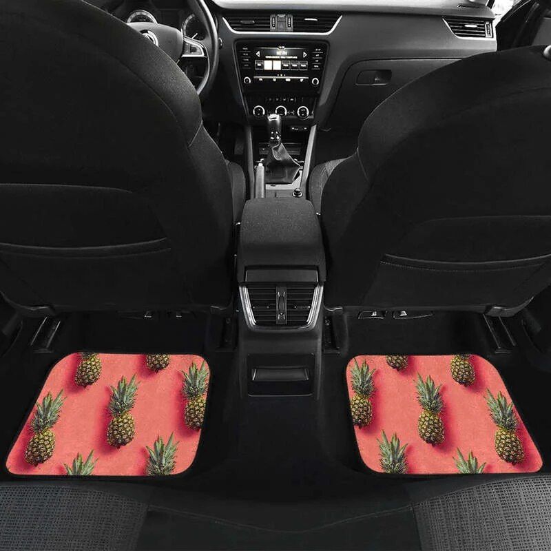Lisslune | Pastel Pineapple Pink Car Mat