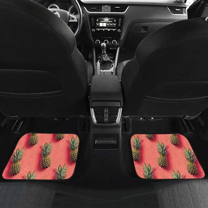 Lisslune | Pastel Pineapple Pink Car Mat