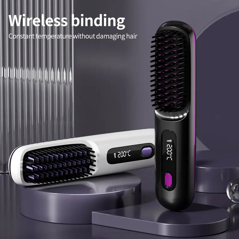 Lisslune | Portable Hair Styling Brush | Smooth & Healthy Hair Anytime, Anywhere