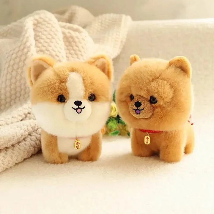 Lisslune | Charming Kawaii Chow-Pom-Corgi Mix Plush Pet Doll