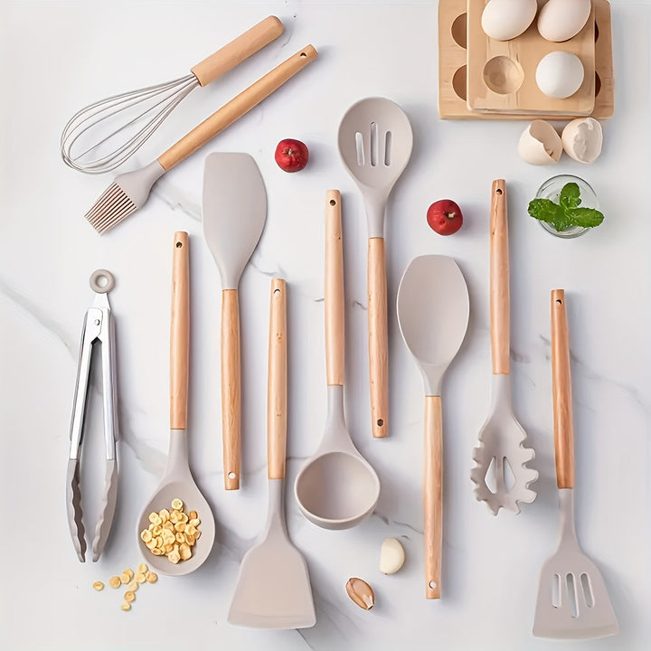 Lisslune | Kitchen tool set – silicone – non-stick coated – heat resistant