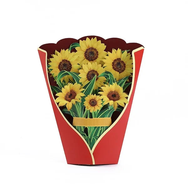 Lisslune | Plastic Pop-up Flower | Incl. Free Gift Cards - Fair