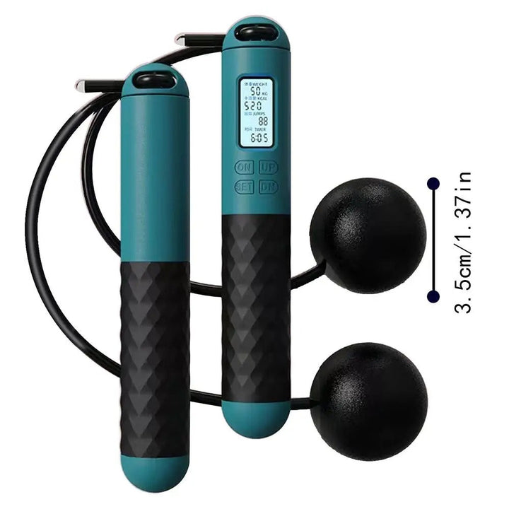 Lisslune | Wireless Jump Rope with Counter – Weighted Handles for Home Cardio Workouts