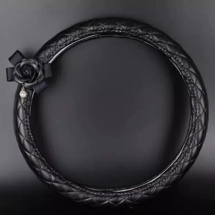 Lisslune | Camellia Steering Wheel Cover
