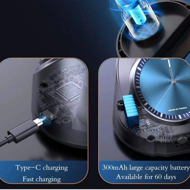 Lisslune | Wireless Car Aroma Nebulizer with Essential Oils and Clock