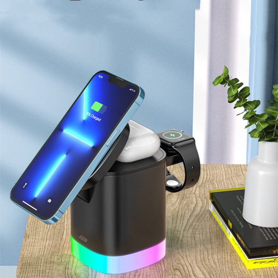 Lisslune | 3 In 1 Magnetic Wireless Charger, Glow and Go – Charge in Style!