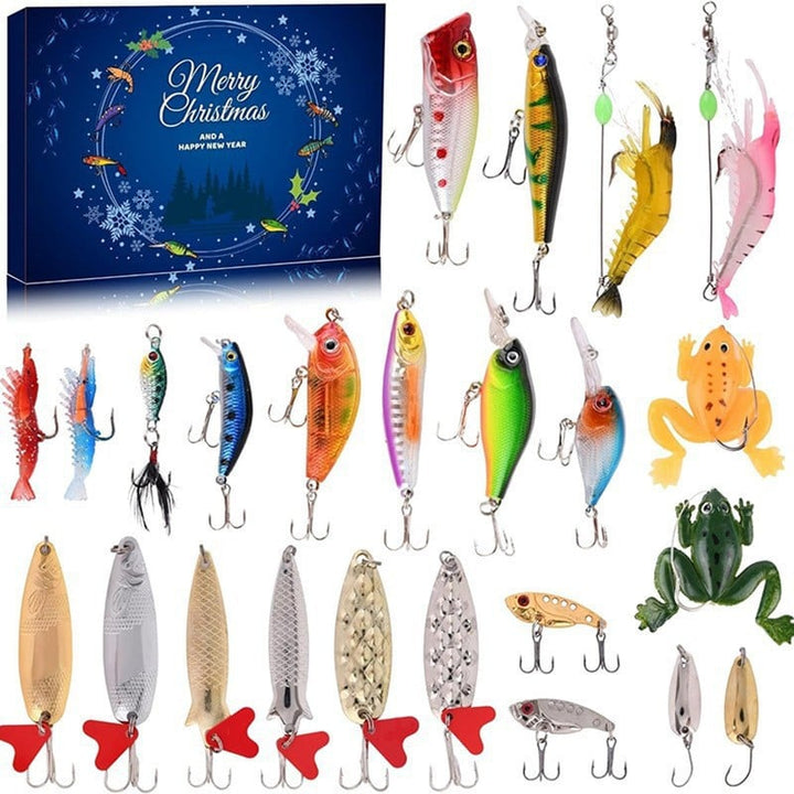 Lisslune | 24 Days Christmas Countdown Fish Tackle Set