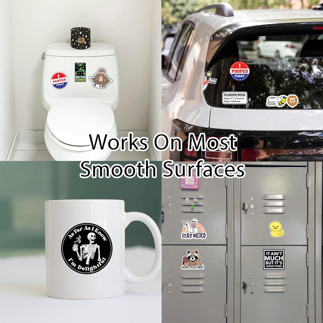 Lisslune | Set of 130 Funny Quote Stickers
