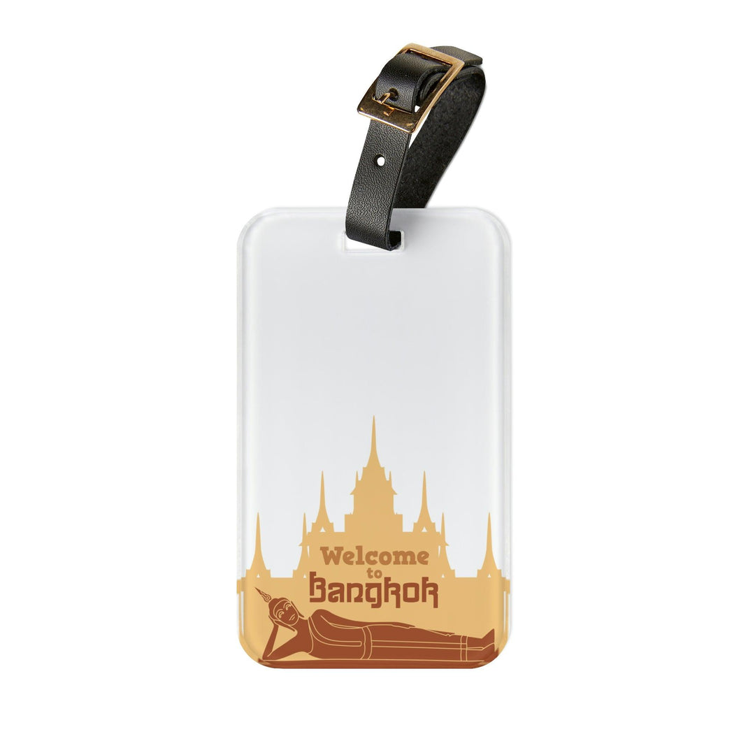 Lisslune | Personalizable Acrylic Luggage Tag Set by Elite Maison: Your stylish travel companion