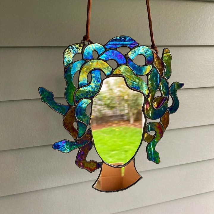 Lisslune | Medusa Stained Glass Suncatcher Mirror