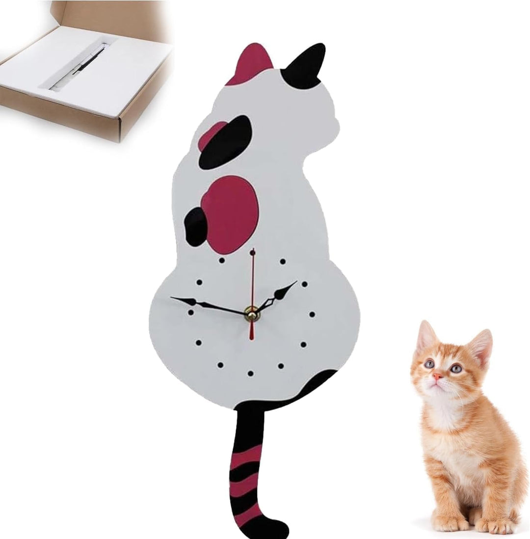 Lisslune | Creative Cute Cat Clock With A Movable Tail