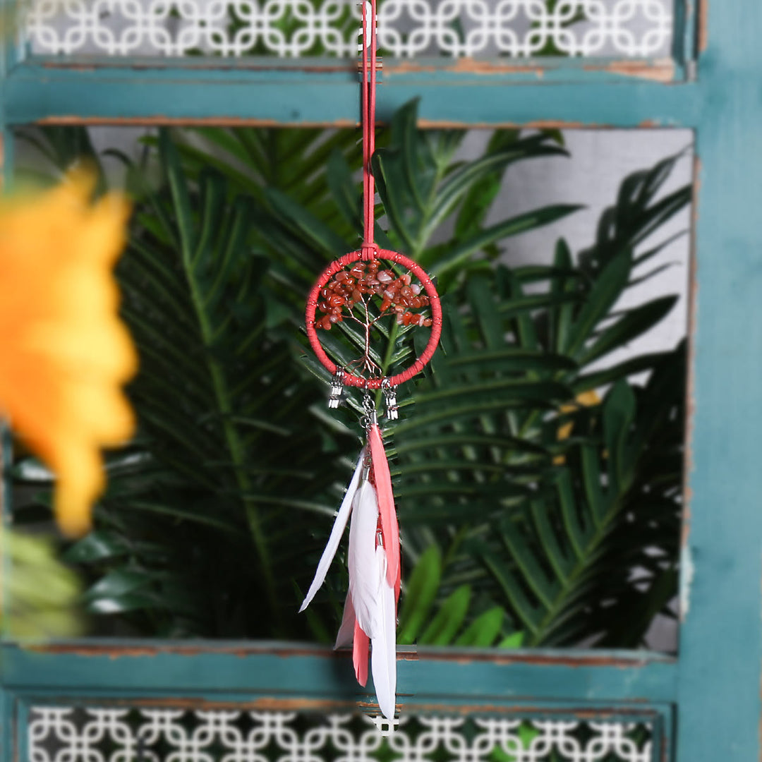 Lisslune | Frendorf Tree of Life Gemstone Dreamcatcher Hanging Jewelry