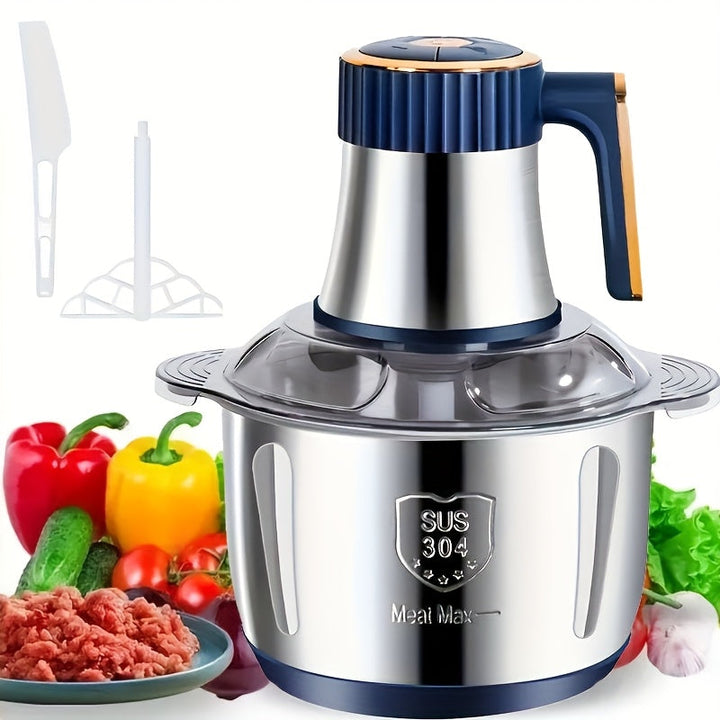 Lisslune | Stainless Steel Food Processor – Powerful Meat Grinder & Vegetable Chopper (5L, 5000 RPM)