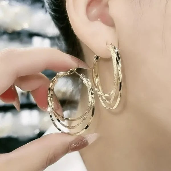 Lisslune | Multi-layered hoop earrings