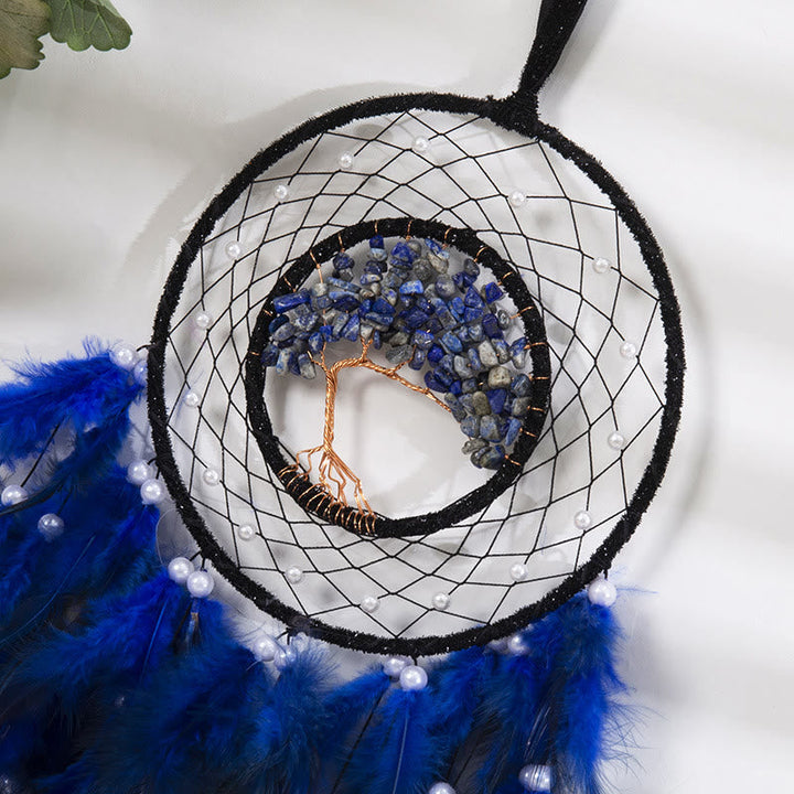 Lisslune | Frendorf Crystal Tree of Life Feather Glow Dreamcatcher
