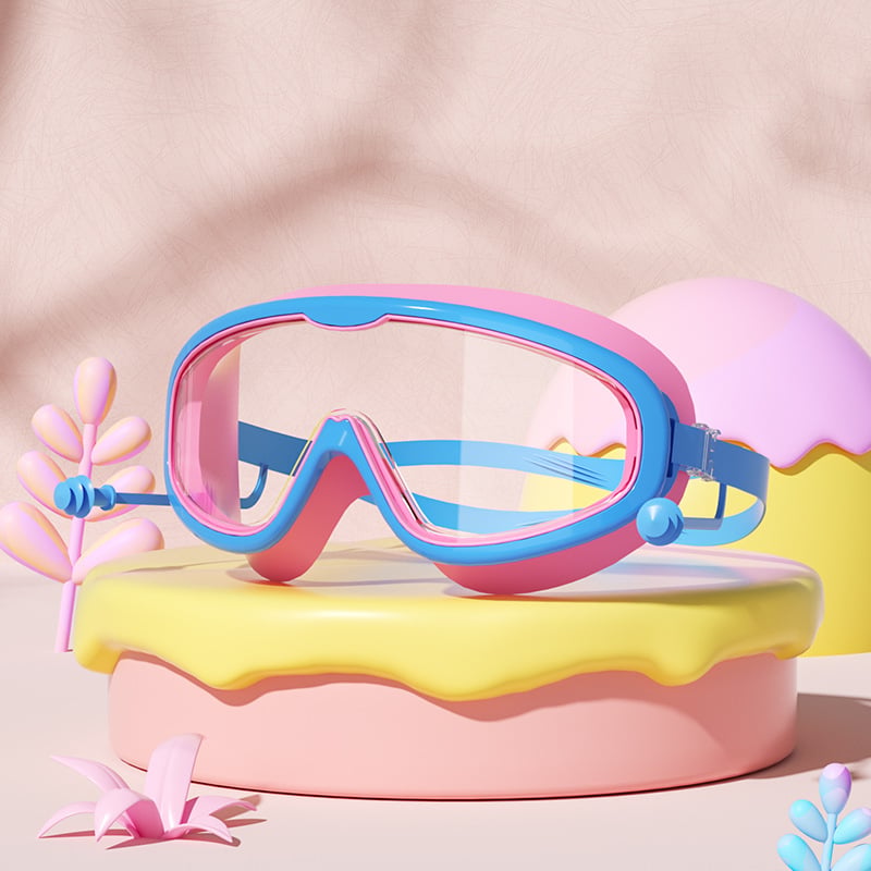Lisslune | HD children's large frame waterproof and anti-fog swimming goggles