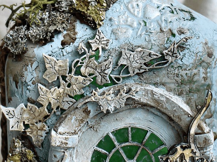 Lisslune | Altered Art Bottle - Mystical forest stories