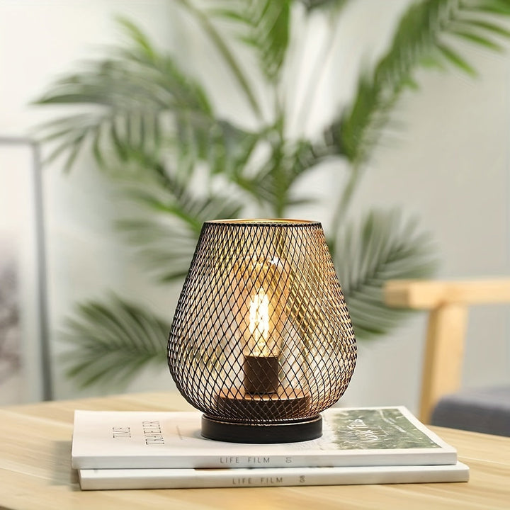 Lisslune | RusticMesh Table Lamp Set – Industrial Style and Atmospheric Lighting