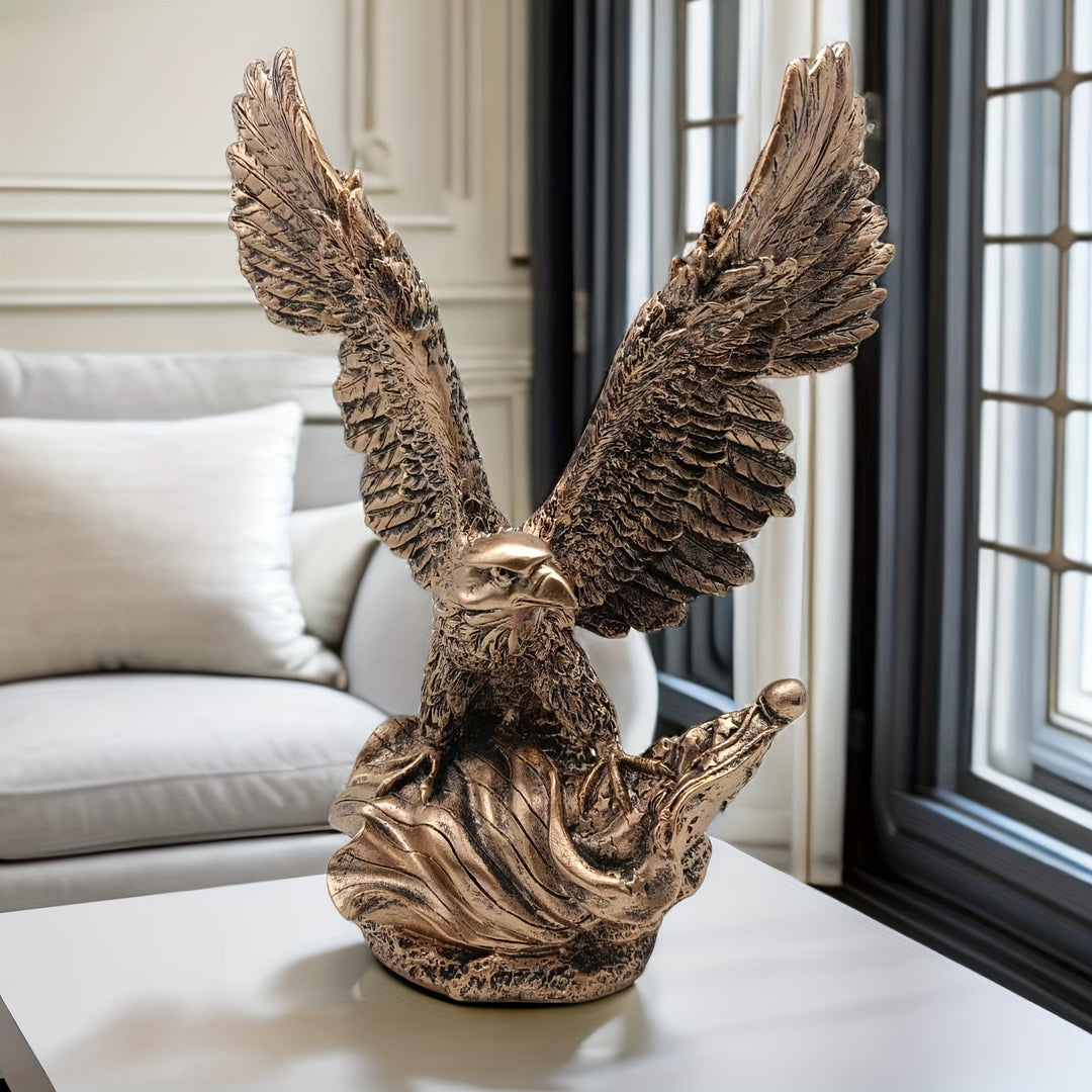 Lisslune | AeroGlide Majestic Eagle Statue – Impressive Decoration with Outstretched Wings