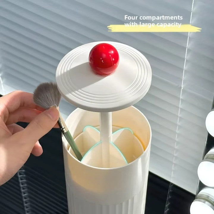 Lisslune | Automatic Pop-Up Cylindrical Makeup Brush Organizer