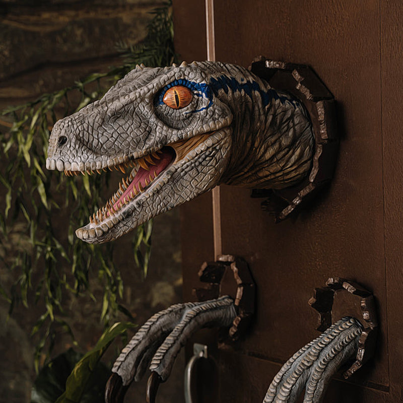 Lisslune | Wall Bursting Velociraptor Decorations