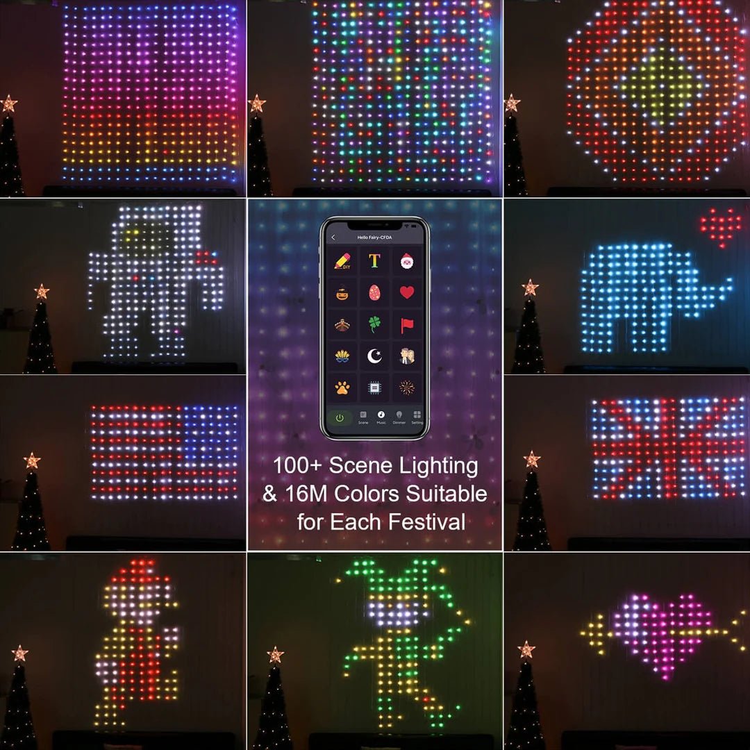 Lisslune | Color Waves LED Curtain Sync Lights
