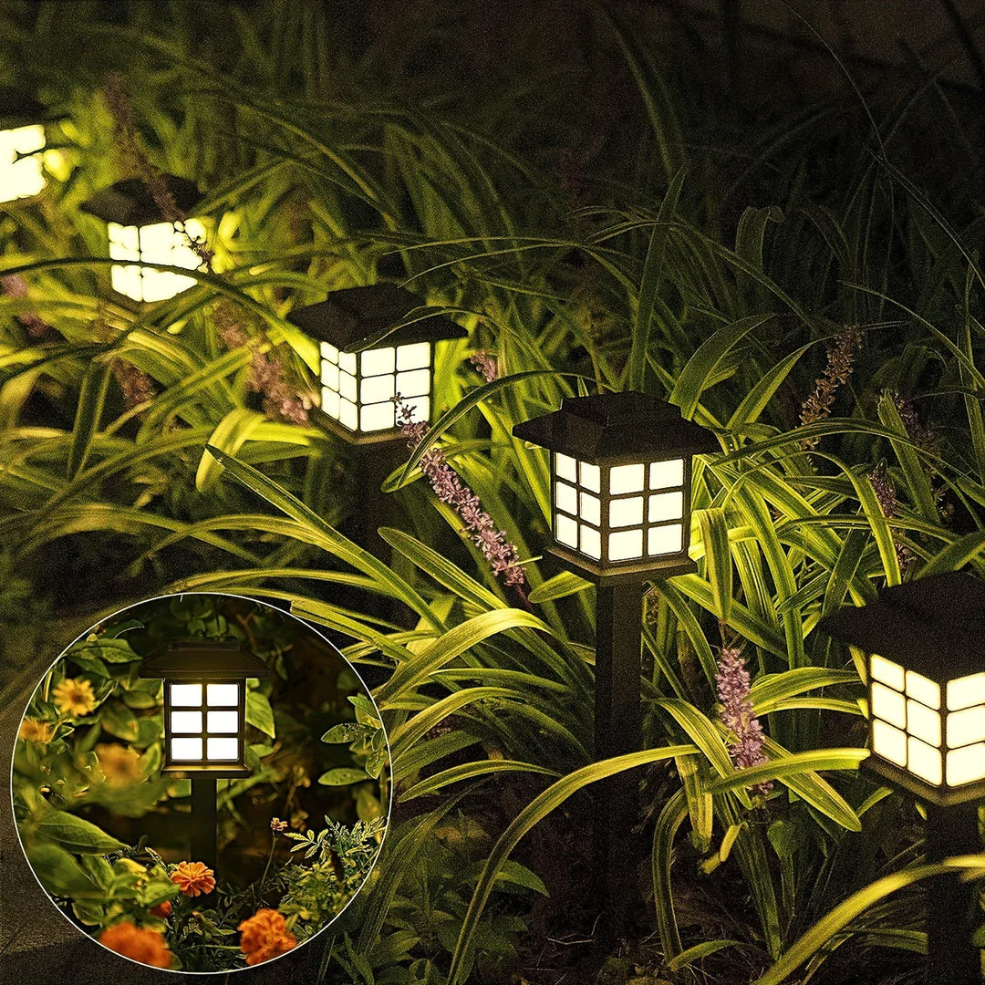Lisslune | Solar Garden Lights in Lantern Style – Waterproof LED Path Lighting for Outdoor Areas