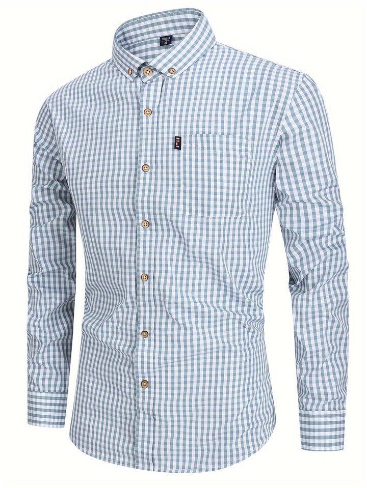 Lisslune | Men's Fashion Checkered Shirt – Stylish & Versatile