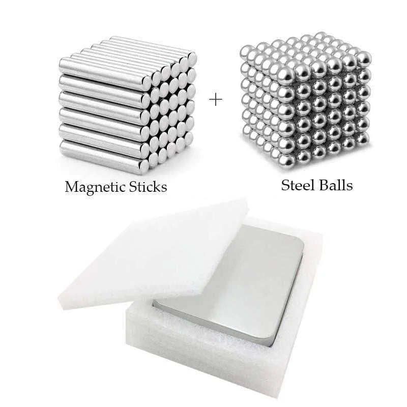 Lisslune | Magnetic Building Toy Set with Bars and Balls