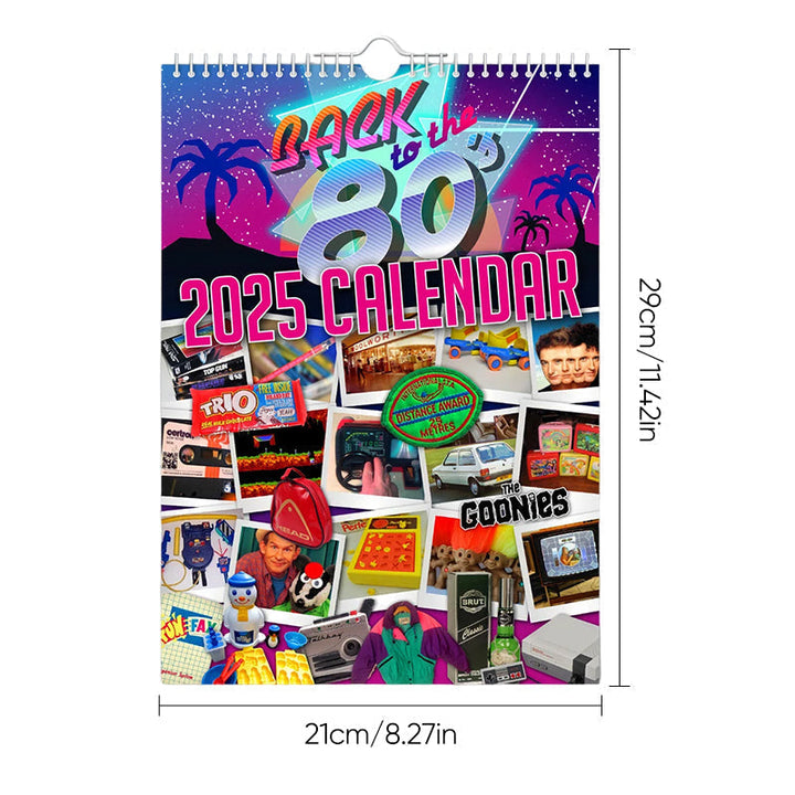 Lisslune | Back to the 80s - Wall Calendar 2025
