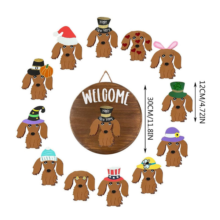 Lisslune | Dachshund door hanging decoration