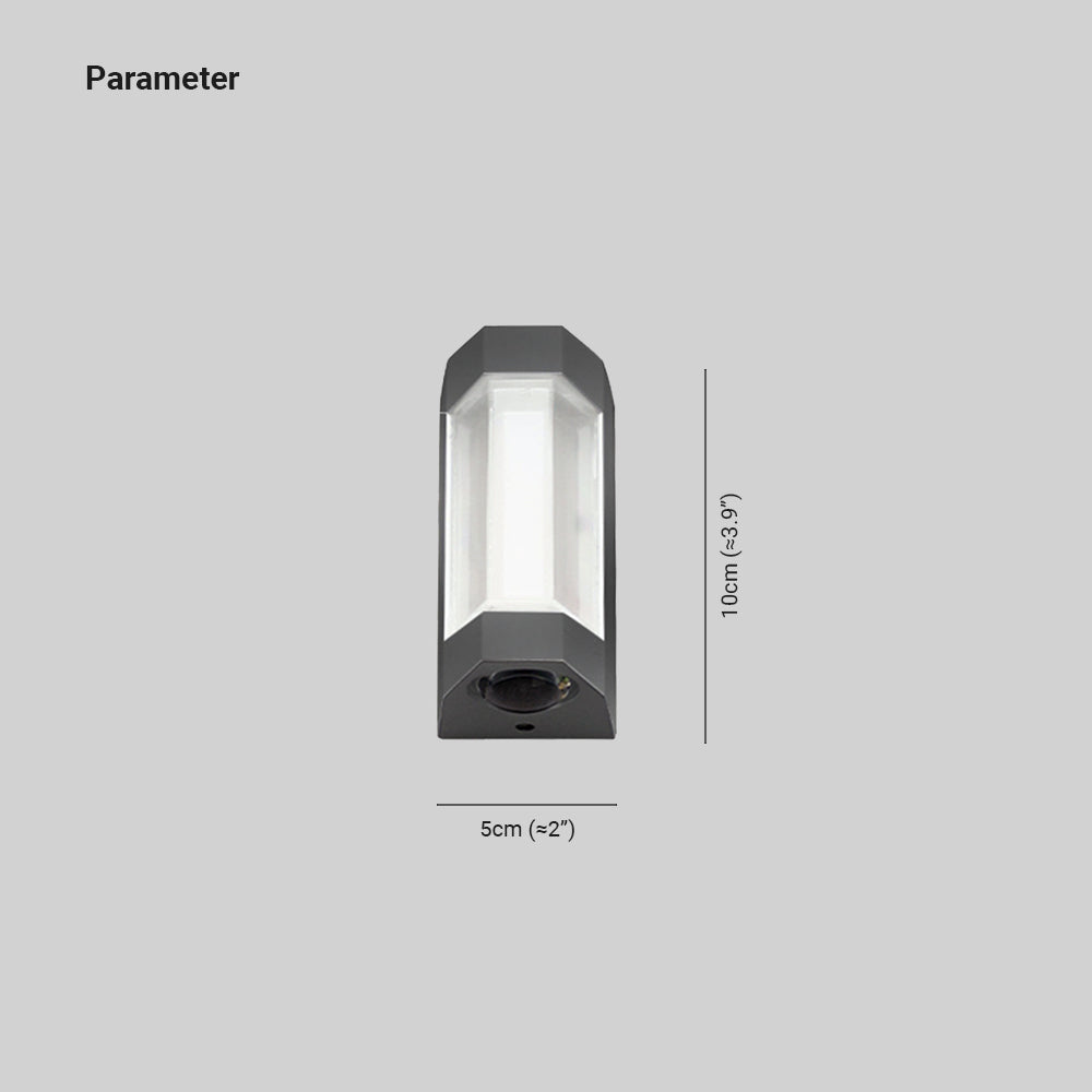 Lisslune | Solara Outdoor Wall Lamp – Mains Powered LED Lighting for Garden & Garage