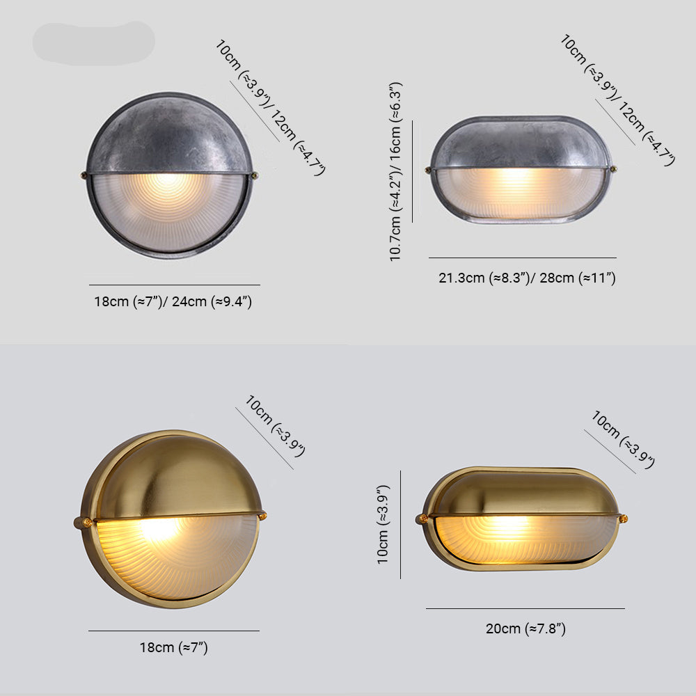 Lisslune | ModernGlow - Oval Wall Lamp in Industrial Design