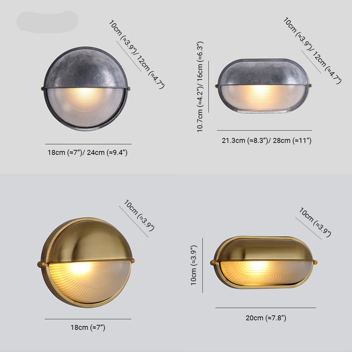 Lisslune | ModernGlow - Oval Wall Lamp in Industrial Design