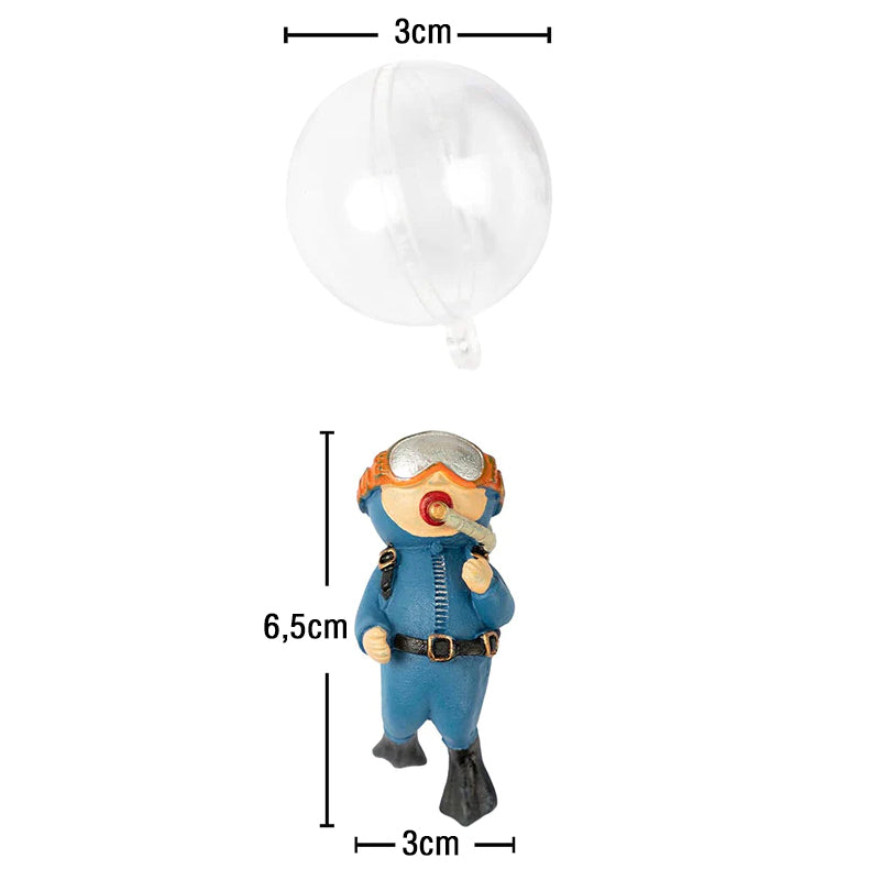 Lisslune | Floating Diver - Aquarium Ornament