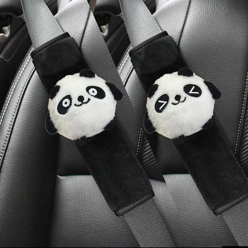 Lisslune | Cartoon Lamb Plush Car Seat Belt Cover