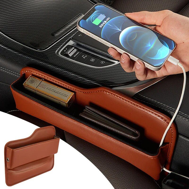 Lisslune | Luxury PU Leather Car Seat Pockets Organizer - Model B2418