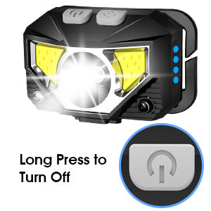 Lisslune | 2-Pack Ultra-Bright Led Rechargeable Headlamp Flashlight Waterproof And Motion Sensor