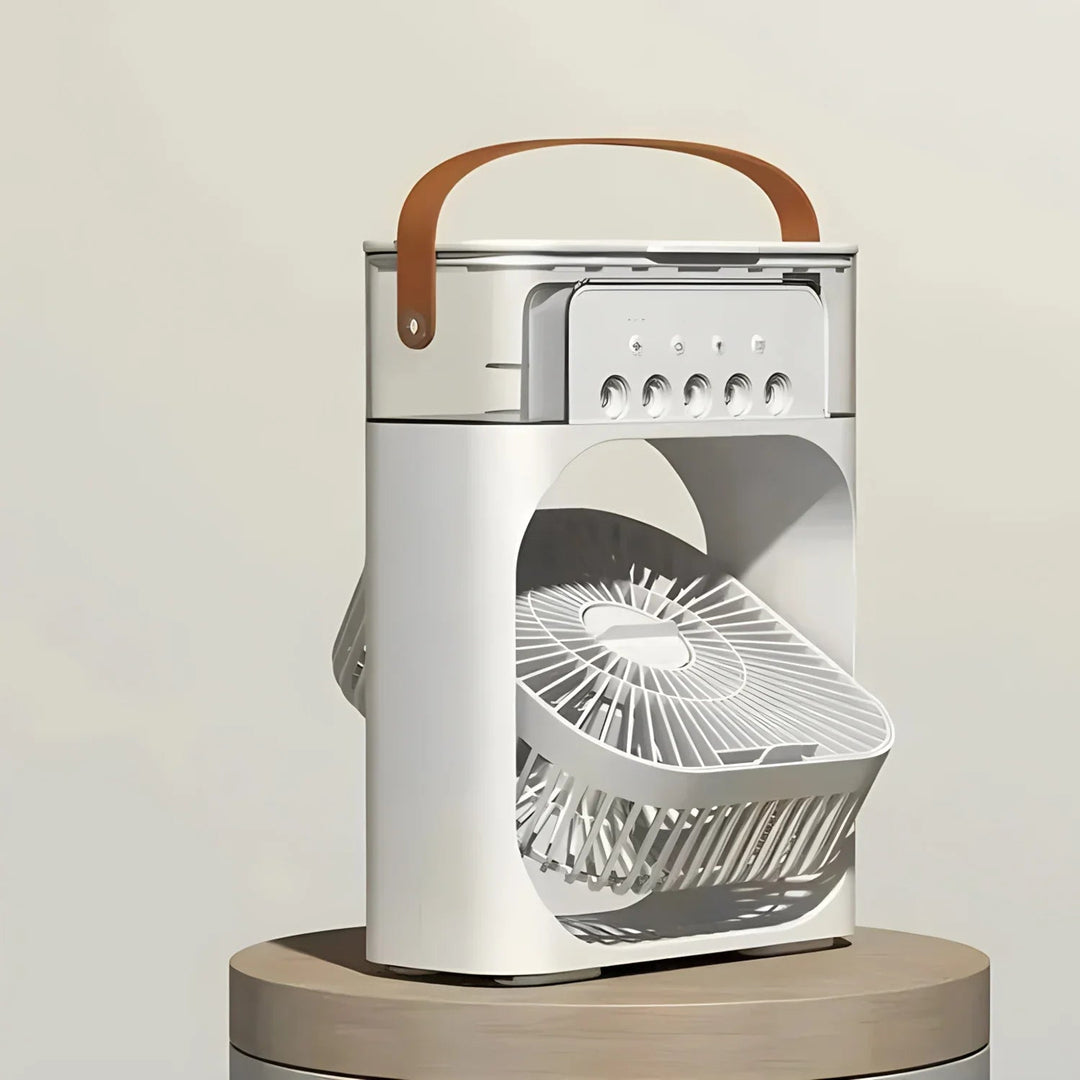 Lisslune | 3-in-1 Air Cooler, Humidifier & Fan with LED Light – Portable USB Air Conditioner for Home & Office