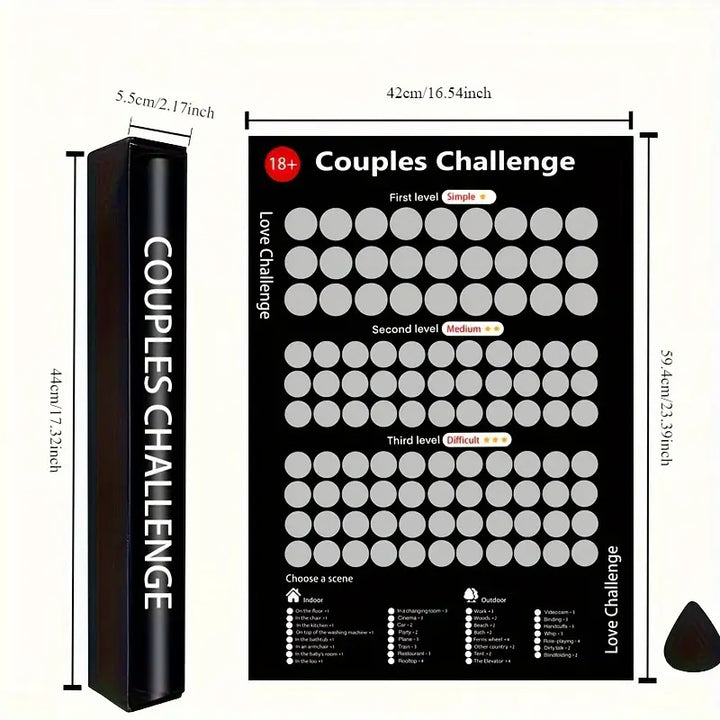 Lisslune | Love Challenge Scratch Cards for Couples