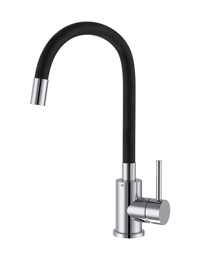 Lisslune | HF-5966S Kitchen Faucet, standing, flexible spout, Black Satin