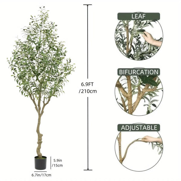 Lisslune | OlivaLeaf - Lifelike Olive Tree Decoration
