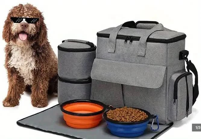 Lisslune | Backpack for dog owners with compartments & collapsible bowls