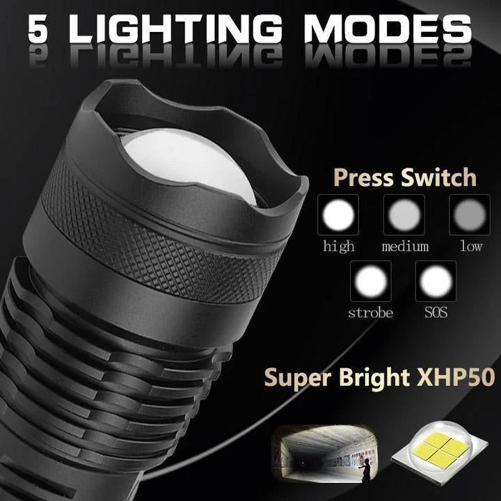 Lisslune | Powerful 90000 Lumens LED Torches – The Best Flashlight for Any Adventure
