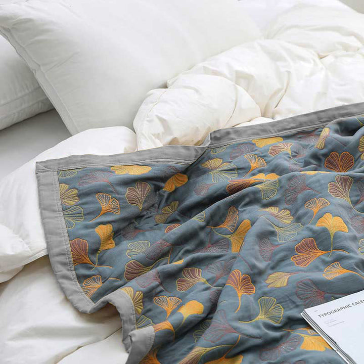 Lisslune | LeafNest - Soft Cotton Bed Linen with Leaf Motif