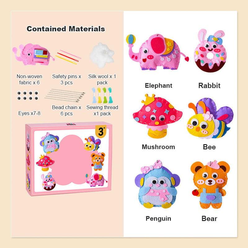 Lisslune | DIY sewing kit for children – Creative crafting with cute animal motifs