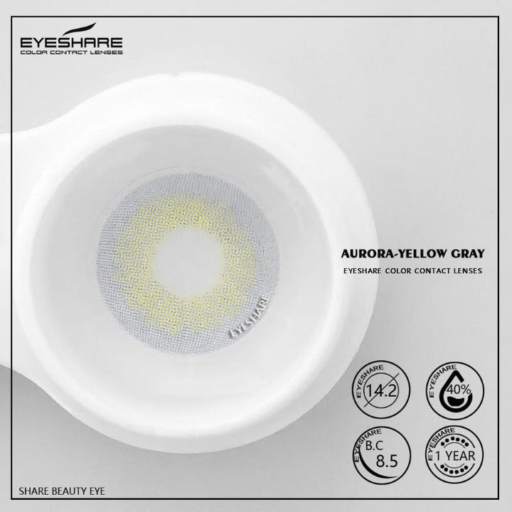 Rynx Aurora Yellow Gray 14.2mm 1 Pair | 1 Year